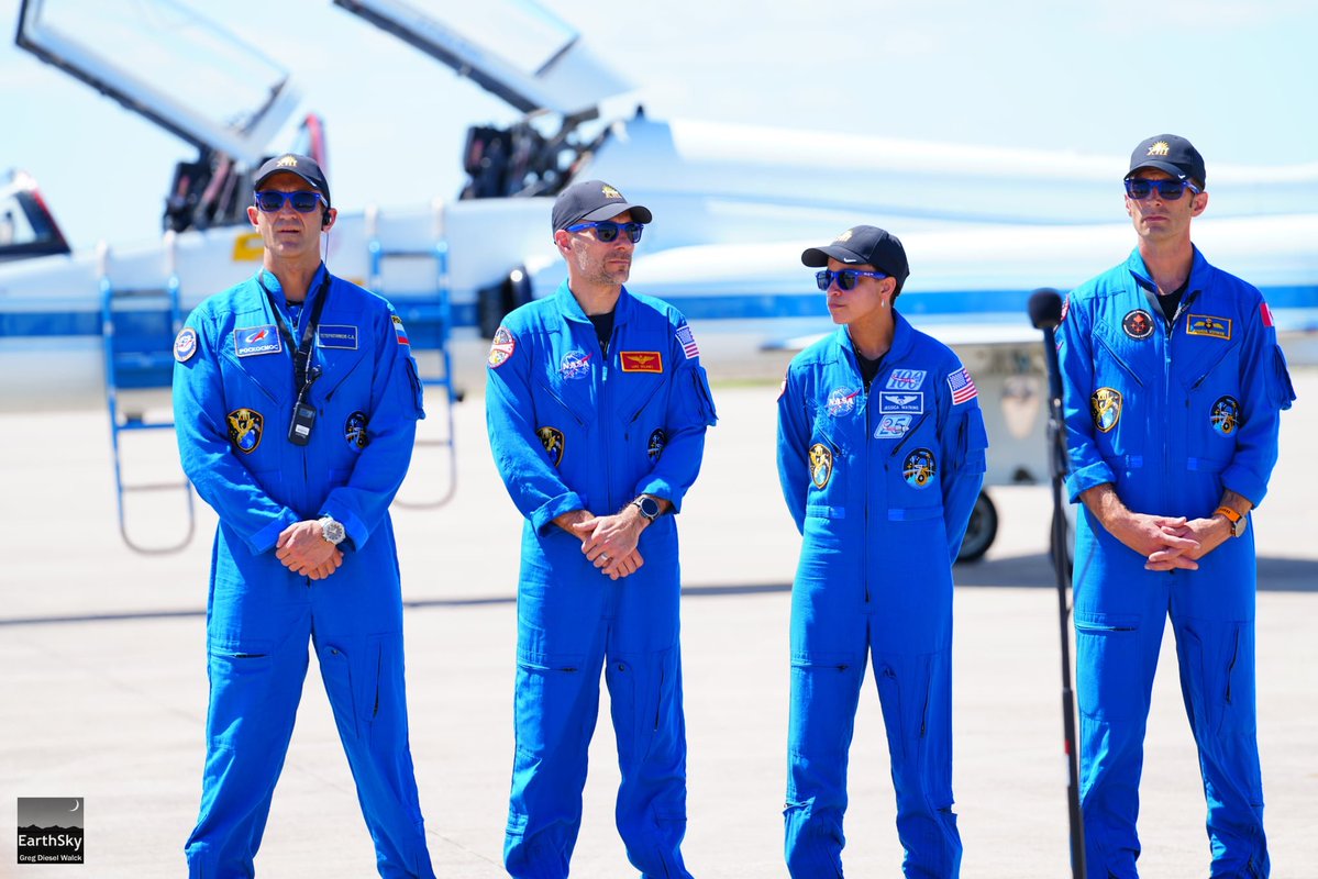 GregDieselPhoto's tweet photo. NASA Crew-13 astronauts arrived today at KSC ahead of their Oct 1 scheduled launch. Media for @earthskyscience #crew13 https://t.co/XtkfsjXvs0