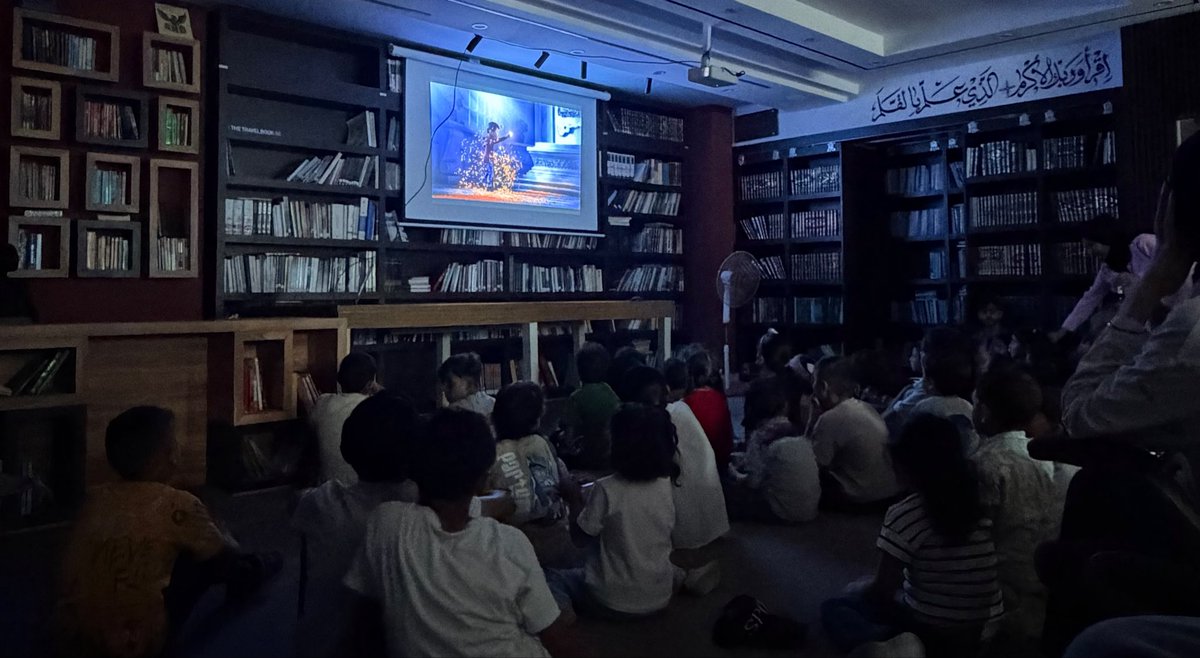 OmarHamadD's tweet photo. I can hardly describe the joy and happiness of the children today as they watched the movie Coco at @phoenixlibrary1 . They were on cloud nine, and I was just as immersed, feeling completely detached from reality for two hours. A simple initiative was all it took to bring back a sense of life, if only for a few moments, far from the nightmares of destruction and shelling left behind by the Israeli occupation in our minds and the minds of our children.

Honestly, for the first time in my life, I want to thank myself. Seeing those smiles on the children's faces is truly the greatest treasure in life.