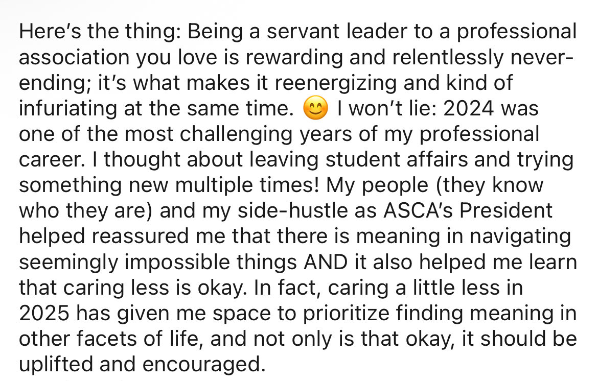 unionnick's tweet photo. @Cornell At Cornell, one person— Christina Liang — handles every disciplinary case, including the Cornell Seven’s and the suspensions of over 40 protestors. Liang wrote in 2025 that “2024 was one of the most challenging years of my career…and it helped me learn that caring less is okay.” https://t.co/Rwn85hujmy