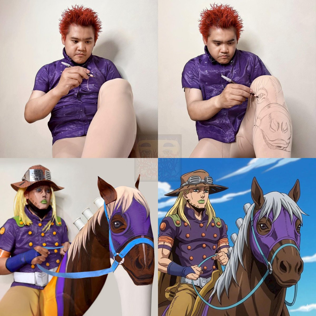 LOWCOSTCOSPLAY's tweet photo. Steel Ball Run : Gyro Zeppeli 🐎

#steelballrun #horse #leg 

D E L I C I O U S https://t.co/mWy6drHV33 https://t.co/SRK33upqDa