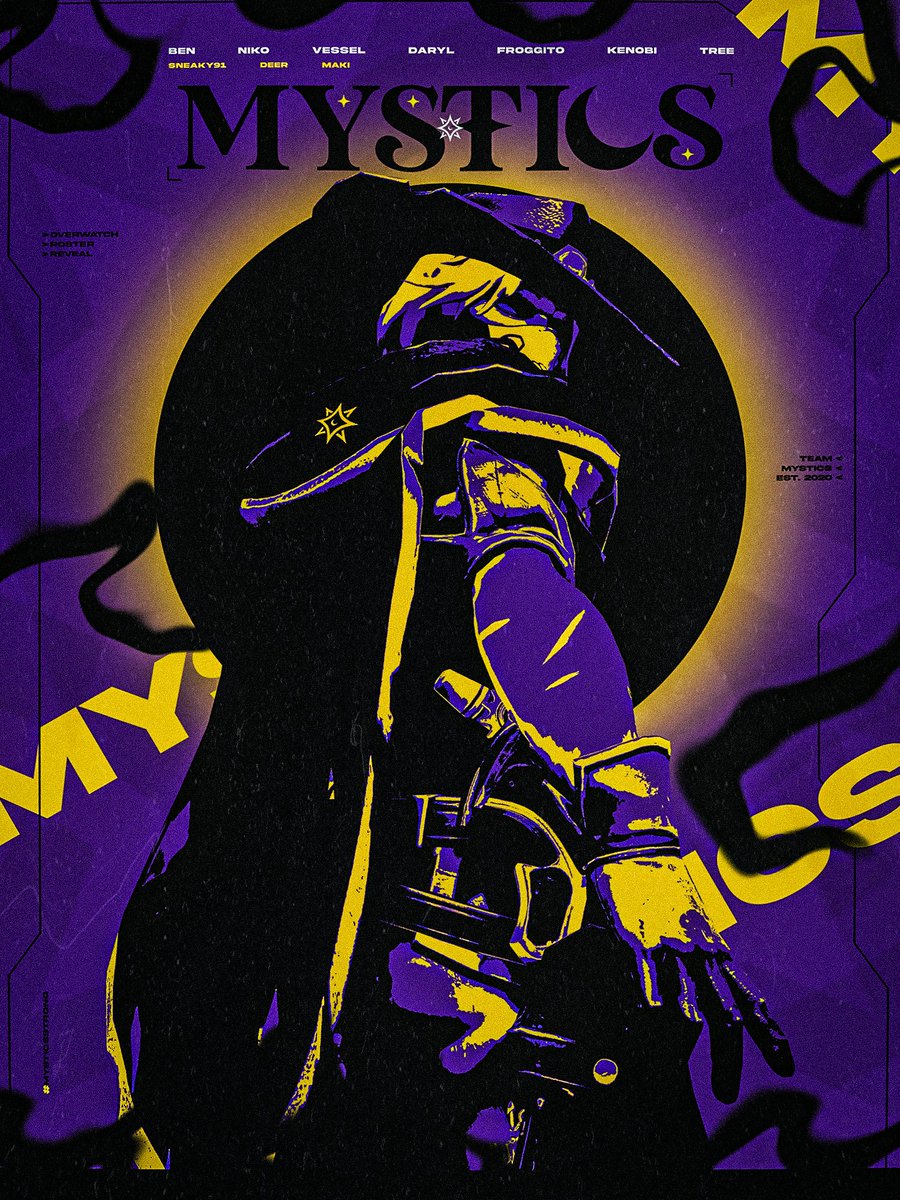 TeamMysticsReal's tweet photo. An Overwatch charity tournament? Don't mind if we do!

Introducing your radiant roster for the weekend:

🛡️@pohtaytoluver 
⚔️hitscan - @Nikx_ow 
⚔️flex - Vessel
💉main - @yoDaryl04 
💉main - @LordFroggito 
💉flex - Kenobi
💉flex - Tree
Sub - @TeamMysticsReal (@Xtremegamer645)

General Manager - @91sneaky 
Manager - @makiiiow 
Coach - @me7onyy