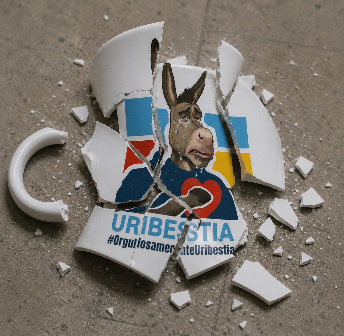 ArgiroCasta888's tweet photo. La historia de esta taza muchos ya la conocen , muchos la tienen en su casa y muchos nos seguimos sintiendo  orgullosos de lo que ella significa para nosotros. 
La historia aún se sigue escribiendo por que el escritor aún sigue vigente así muchos lo quieran desaparecer políticamente.  
Muchos seguimos con nuestro URIBISMO intacto !!