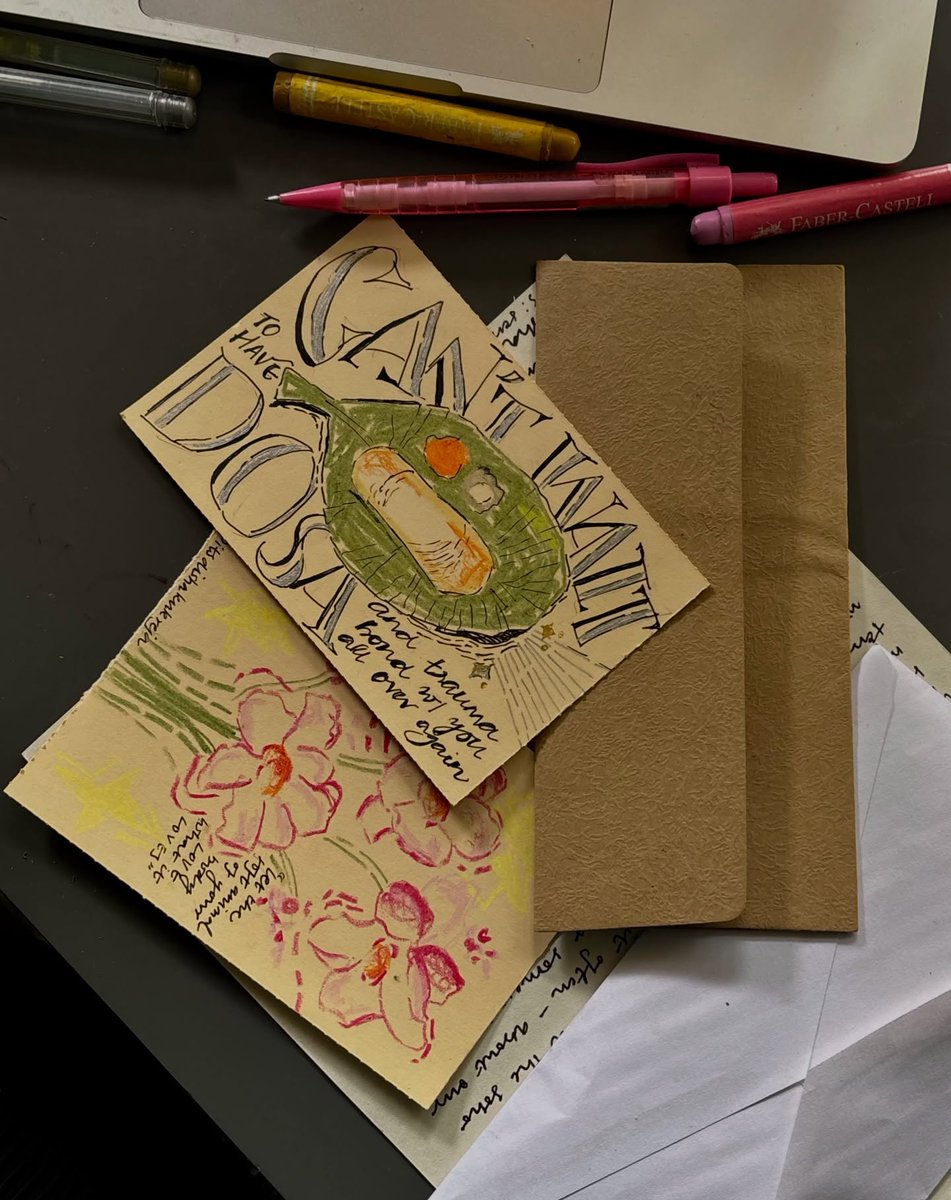 amelialopeztour's tweet photo. Drawing like a 3-year-old on postcards and sending letters pretty much sums up my social life in tech-enabled 2026. [18 Feb 2026] https://t.co/W6BmWZGtFW