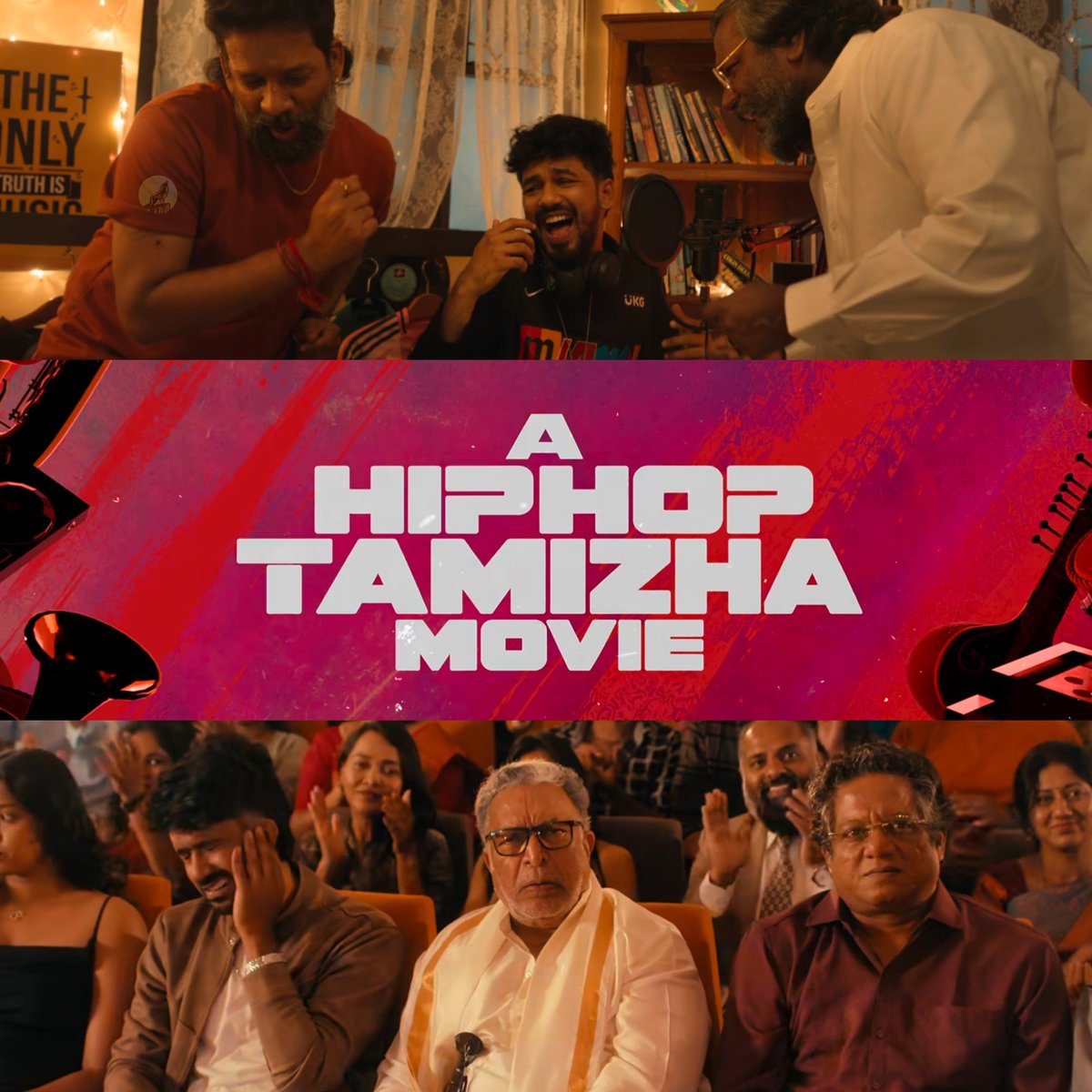 HCritics's tweet photo. My Rating: 4.5/5✨

#MeesayaMurukku2 #HiphopTamizha #HarshathKhan #KetikaSharma #ChaithraJAchar #Karunas #BabaBaskar #Gaana #TamilCinema #MusicalDrama #NorthChennai #híràkâtëzøïlūscrítìcs https://t.co/4BVPMK2n9r