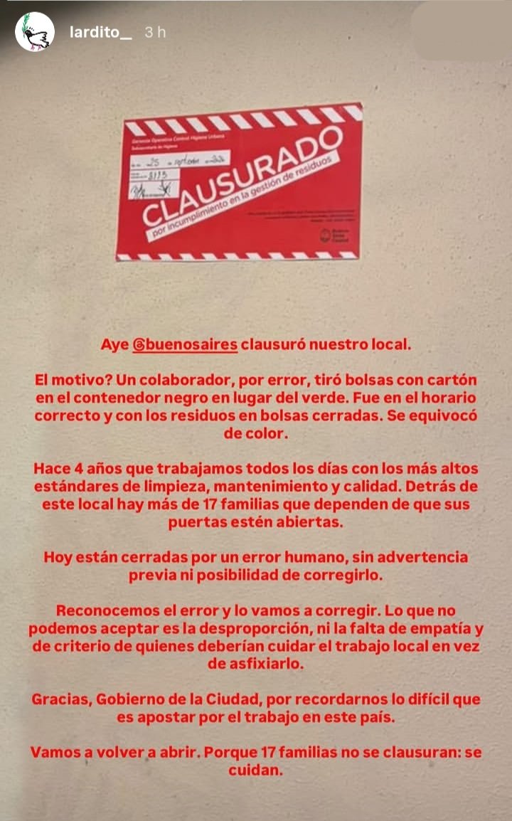 LupeTagliaferri's tweet photo. Este es el trato que reciben los que emprenden y generan trabajo en nuestra Ciudad. Falta gestión, pero también falta empatía y sentido común. https://t.co/abZdH34GqD