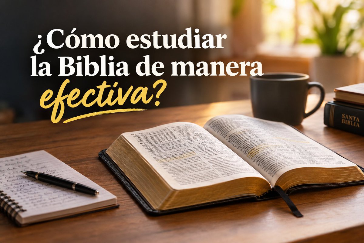 emmapan93's tweet photo. ¿CÓMO ESTUDIAR LA BIBLIA DE MANERA EFECTIVA?

ORA:

Nadie puede explicarte un texto mejor que su autor. Ningún teólogo o maestro bíblico te podrá explicar mejor un pasaje de la Biblia que el Espíritu Santo.

COMPRA UNA BUENA BIBLIA DE ESTUDIO:

Las Biblias de estudio tienen informaciones valiosísimas que pueden sernos de mucha utilidad al momento de estudiar las Escrituras.

UTILIZA MÁS DE UNA VERSIÓN DE LA BIBLIA:

Tener más de una versión de la Biblia facilita la comprensión de algunos textos. Hay pasajes que son difíciles de entender en algunas versiones antiguas, pero cuando usamos versiones más recientes, se aclaran nuestras dudas.

PRESTA ATENCIÓN A LOS PASAJES PARALELOS:

Los pasajes paralelos son aquellos que tratan la misma historia o el mismo tema. Cuando prestamos atención a los pasajes paralelos, obtenemos una perspectiva más amplia del pasaje que estamos estudiando.

TRATA DE ENTENDER CADA PASAJE EN SU CONTEXTO:

Una gran cantidad de los errores doctrinales de muchas iglesias y concilios se deben a que interpretan algunos pasajes de la Biblia de manera aislada y no en el contexto al que pertenecen.

TOMA EN CUENTA LAS FIGURAS LITERARIAS:

La Biblia está llena de figuras literarias y, si las obviamos, llegaremos a conclusiones que están alejadas de la realidad.

ESTÚDIALA TODOS LOS DÍAS:

El estudio de la Biblia debe ser algo constante. No podemos abrirla cuando nos acordemos o el día que sintamos hacerlo. Estudiar la Biblia requiere de disciplina.

MEMORIZA VERSÍCULOS BÍBLICOS:

Memorizar versículos nos ayuda a evitar las tentaciones y nos sirve cuando predicamos o evangelizamos a otros.

ENSEÑA A OTROS LO QUE APRENDAS:

Una de las mejores maneras de fijar los conocimientos es enseñando a otros.

APLICA LO QUE LEAS A TU VIDA:

Esto es lo más importante, porque el conocimiento sin aplicación práctica no sirve de nada.