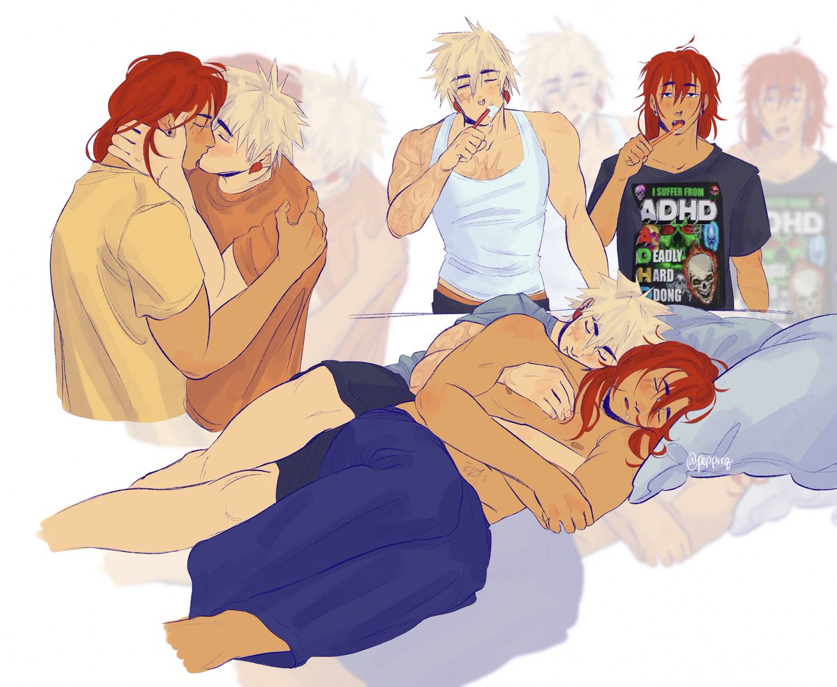 peppvrq's tweet photo. and they were "roomates"...👀👀
#kiribaku #bakukiri #mha https://t.co/PQ6e7CT70o