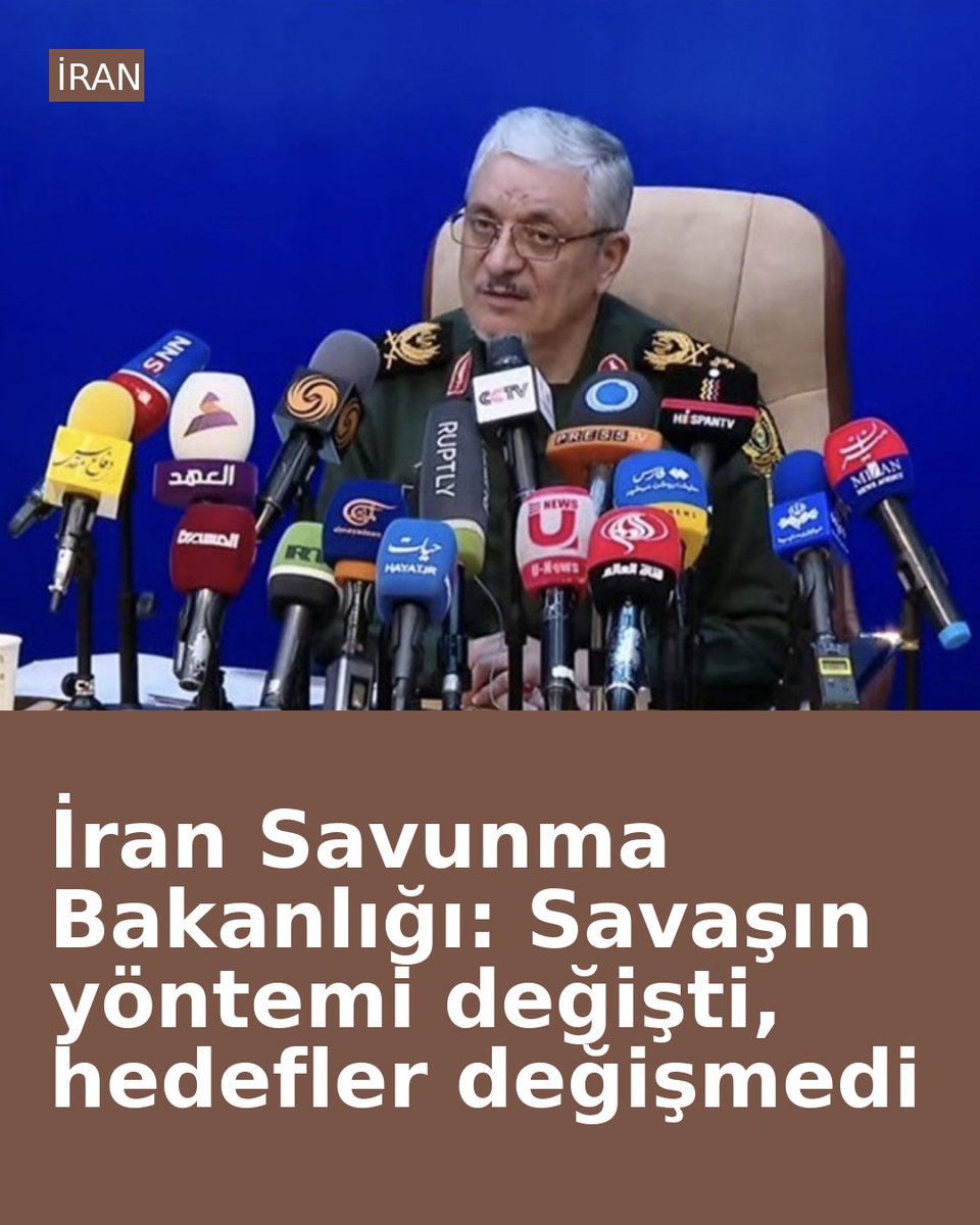 alptkndrsunoglu's tweet photo. İran Savunma Bakanlığı: Savaşın yöntemi değişti, hedefler değişmedi https://t.co/pYBMpVgzXe https://t.co/VZP8NCGkjl