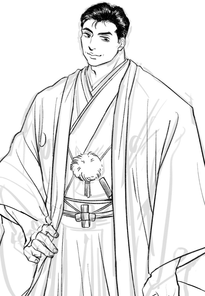 MIRILTHON1's tweet photo. 感觉大少爷肯定穿过的衣服
私心照着grappler时期的脸画的

还没画完…如果有画错的地方请多谅解…！ORZ https://t.co/HreETnvIf1