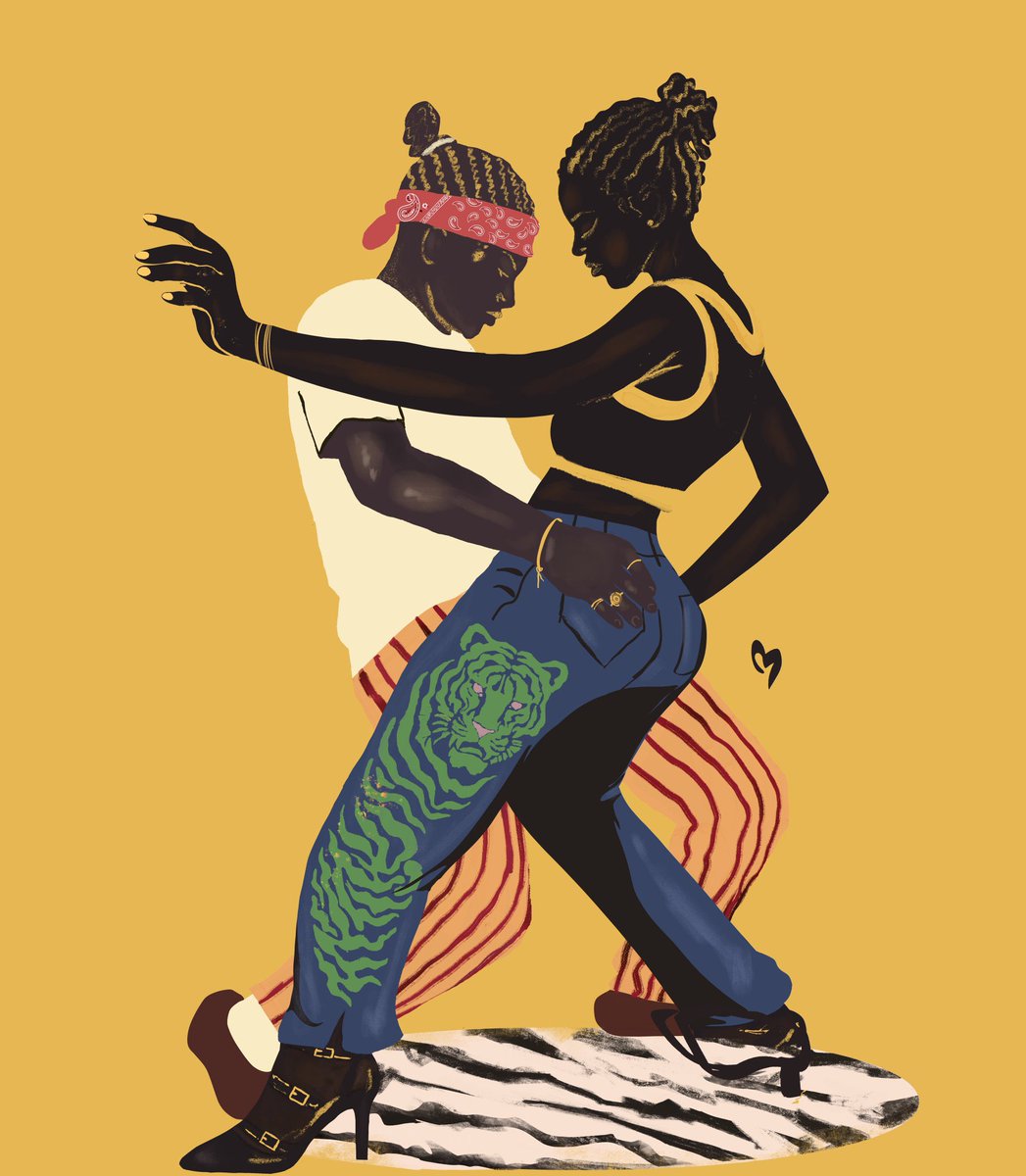 therealJayarts's tweet photo. I love to paint about lovers where’s its dancing,  playing dress up or having intimate moments. https://t.co/1LHA102DPz