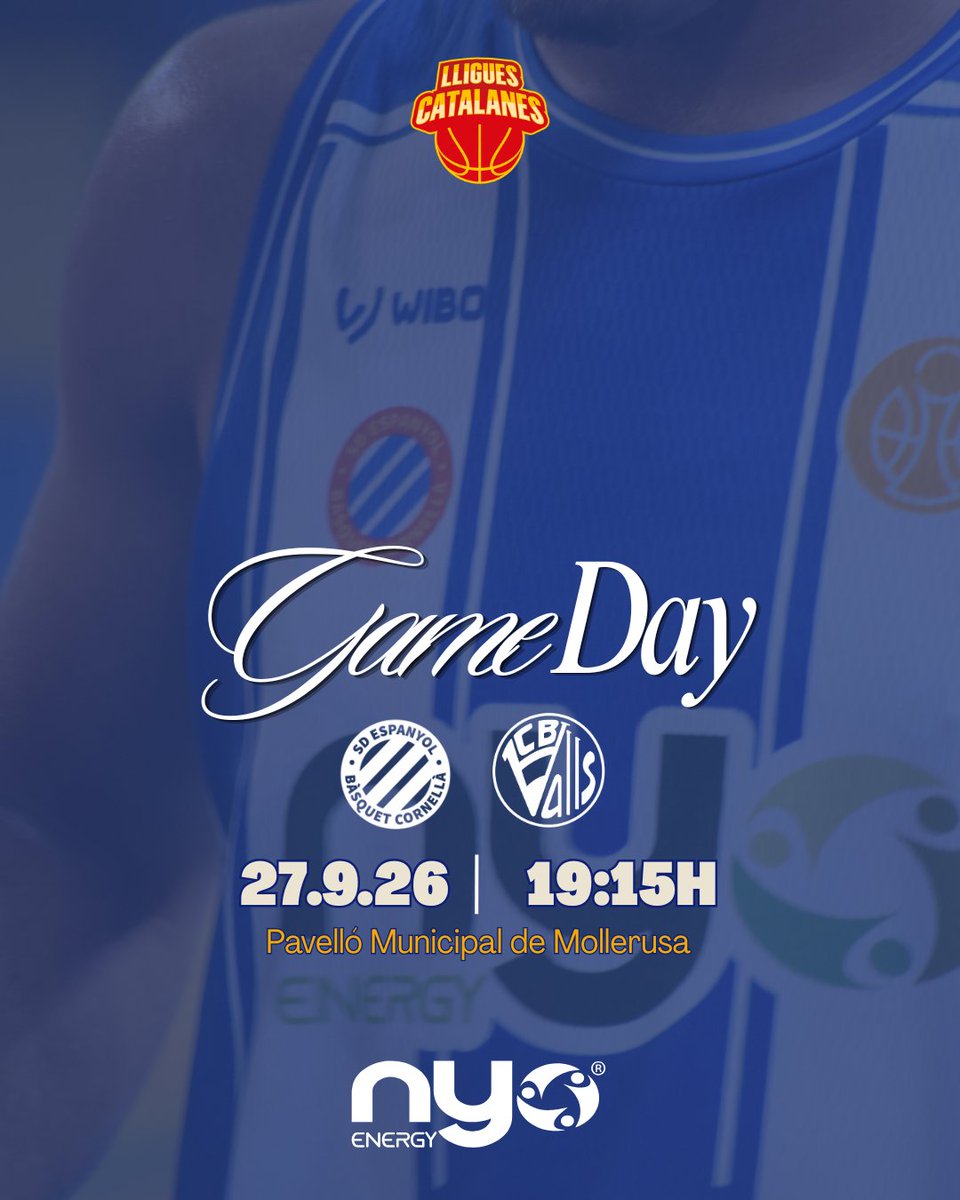 SDEspanyol_BQ's tweet photo. 🏆 ÉS DIA DE FINAL! 🏆

Avui tenim una cita amb la història. 🤍💙

🔥 FINAL DE LA LLIGA CATALANA TERCERA FEB 🔥

🆚 CB VALLS
📅 Diumenge, 27 de setembre
🕢 19:15 h
📍 Mollerussa

Tot un títol en joc. Tot un equip disposat a deixar-s’ho tot a pista. 💪🏀

🤍💙 Tots junts, fins al final.
🏆 ANEM A PER LA COPA!