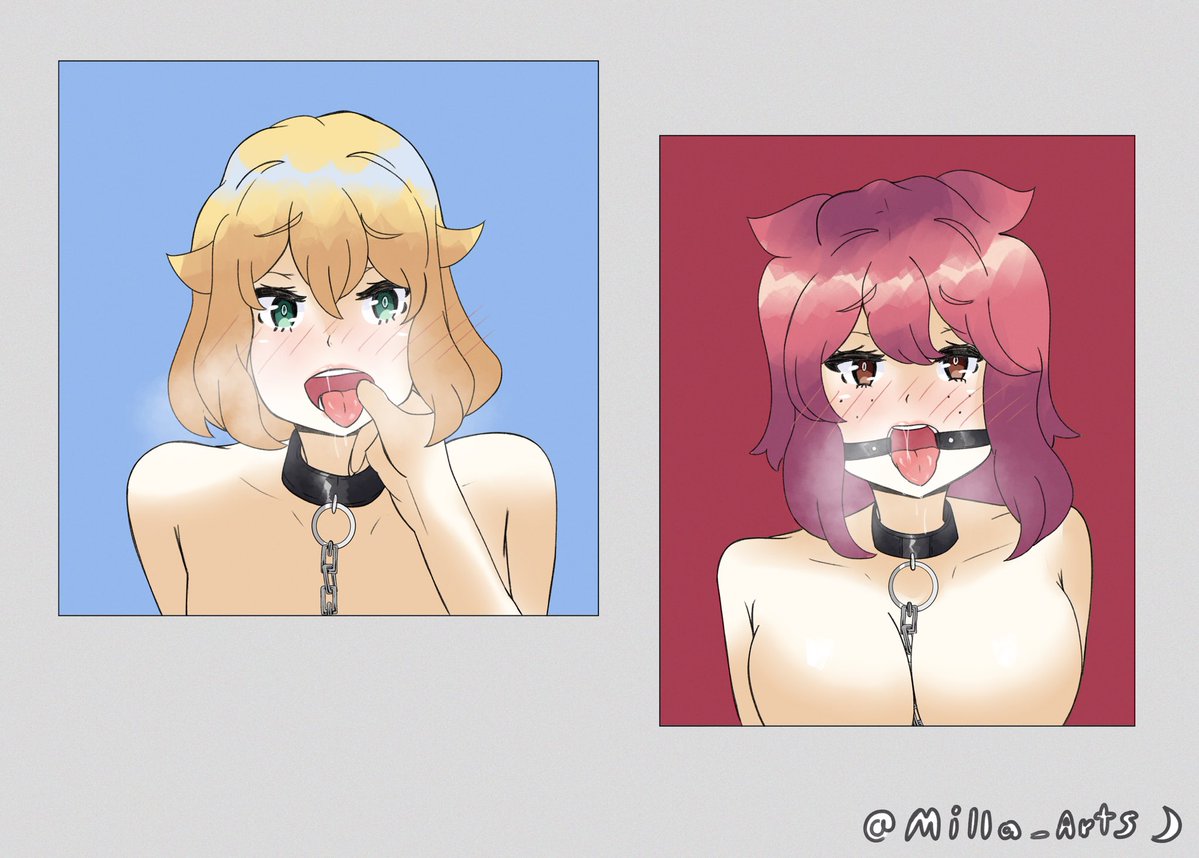 AlterNightM's tweet photo. Some Yuki and Hime shots~ Wanted to practice with some mouth and tongue action XD https://t.co/dDtu84TL5F
