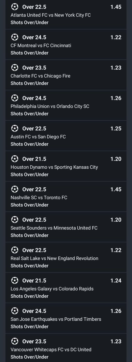 Oddsempire_'s tweet photo. MLS Total Shots Over - HK44MT
🔞 https://t.co/62hMFKaxRY