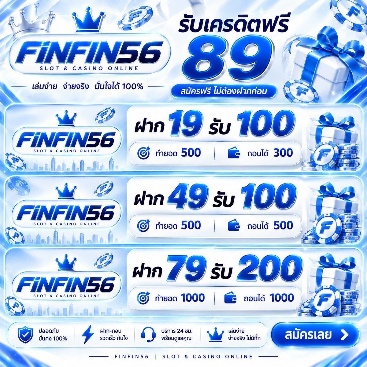 Monkey_King789's tweet photo. 🎟️ แจกคูปอง 89 ใหม่-เก่า 1000 สิทธิ์
✨ ทำเทิร์น 600  ถอนได้ 200 บาท
✅ ฝาก 19 รับ 100 เทิร์น 500
✅ ฝาก 79 รับ 200 เทิร์น 1000

ก่อนรับขอคนละ 1 ♻️ 1 ❤️
📌 สมัคร &amp; กรอกโค้ด👇🏻
https://t.co/bsh52pmRQG

#โปรโมชั่น #สล็อตเว็บตรง #เครดิตฟรี https://t.co/2x6W2uDl0t