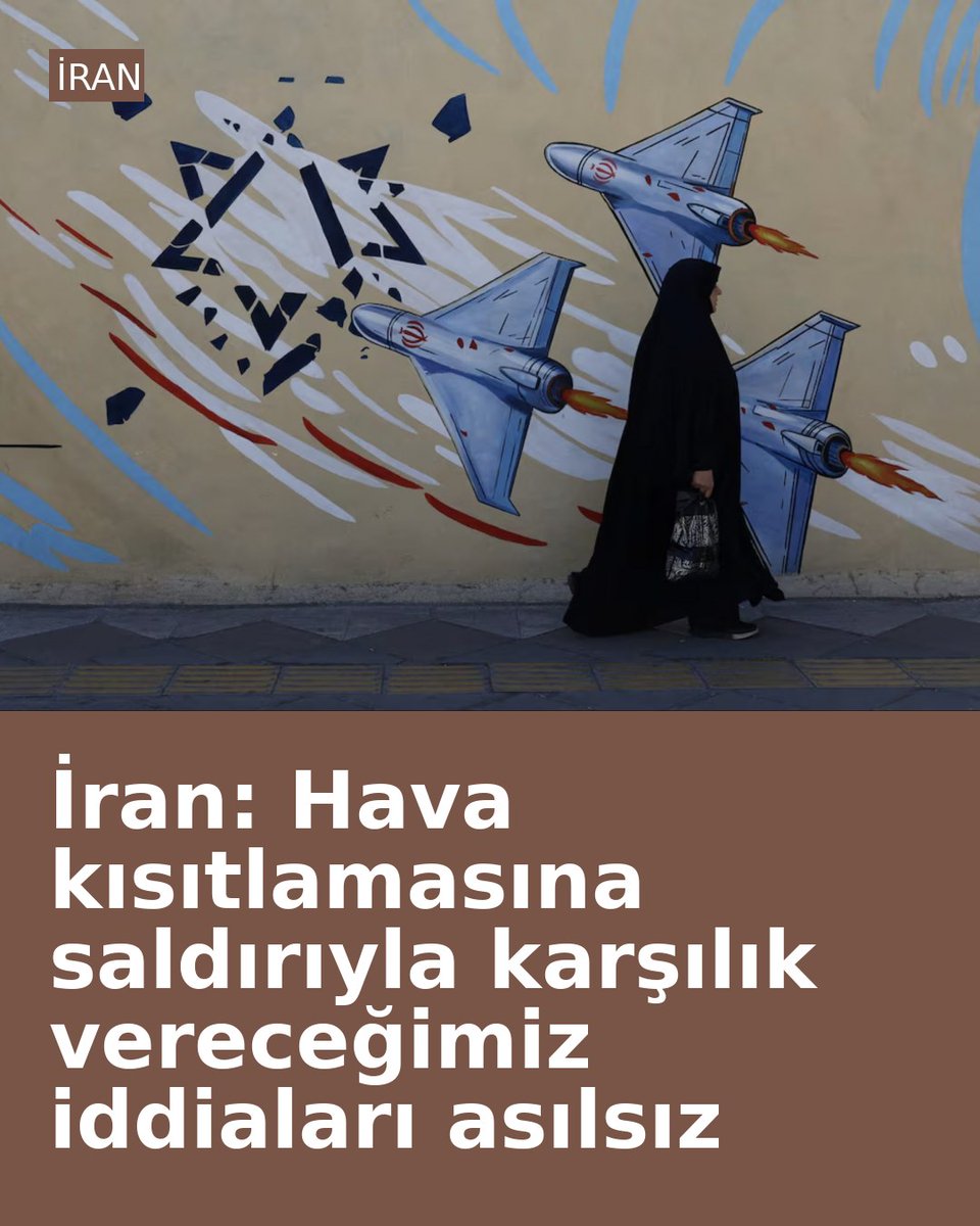 alptkndrsunoglu's tweet photo. İran: Hava kısıtlamasına saldırıyla karşılık vereceğimiz iddiaları asılsız https://t.co/wGw8dtjHtY https://t.co/gdbT80GS8X