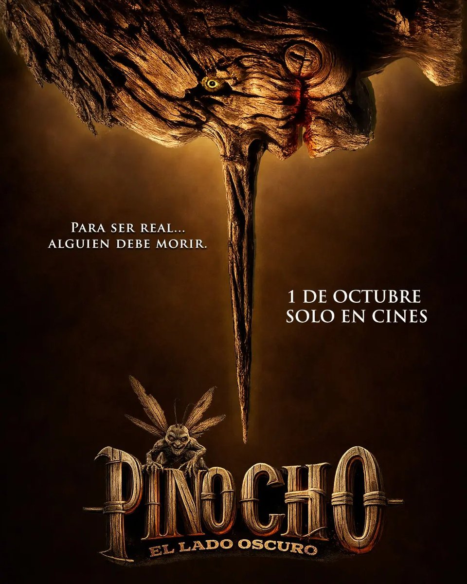 MovieCrazyP's tweet photo. Para ser real, alguien debe morir.
#PinocchioUnstrung una recreación oscura de #Pinocchio de Rhys Frake-Waterfield.
@supra_cinema presenta #PinochoElLadoOscuro, quinta entrega de #TheTwistedChildhoodUniverse, universo de terror de los clásicos infantiles, 1 de octubre en cines. https://t.co/1g1GrBBnkF