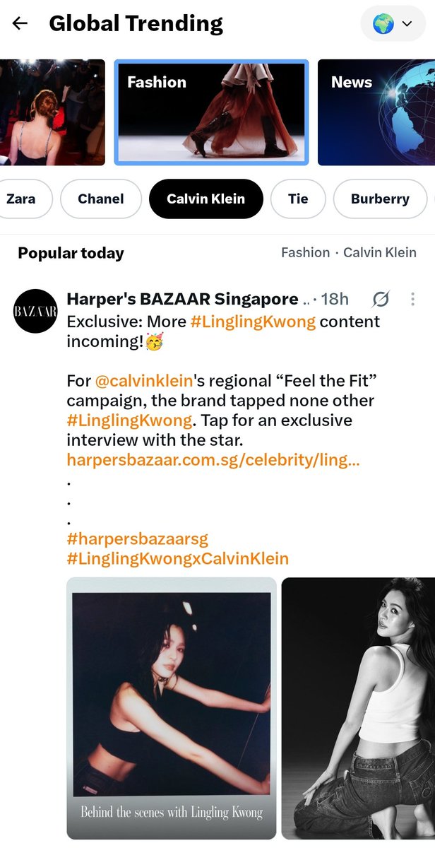 TrendLingTH's tweet photo. ตื่นเช้า = มีรอยยิ้ม🥰

Update Global Trending🌎

- FASHION
• LACOSTE
• DIOR
• CALVIN KLEIN
• LINGLING KWONG (ใต้ชื่อพี่หลิงได้ รวบตึง 3 แบรนด์มาก)

#LinglingKwong #หลิงหลิงคอง‌ 
@linglingsirilak https://t.co/a0EBSou2vQ