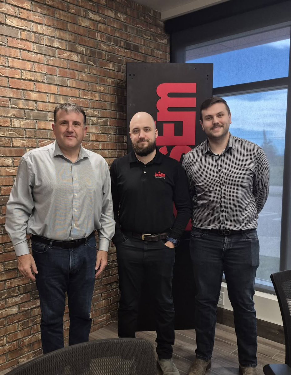 DanielAllainNB's tweet photo. Had a great visit with the team at JessEm Tool Company today in the Moncton Industrial Park! 

We had an insightful discussion covering current economic trends, the impact of tariffs, and proactive supply chain strategies to keep operations moving smoothly. 

Appreciate the candid conversation on health care, a safe downtown & immigration.

Thanks DJ & John!
​
---------------------

Excellente visite aujourd'hui avec l'équipe de JessEm Tool Company dans le Parc Industriel de Moncton! 

Nous avons eu des échanges très enrichissants sur les tendances économiques actuelles, l'impact des tarifs douaniers et les stratégies de chaîne d'approvisionnement à adopter pour assurer la continuité des opérations. 

Merci pour cette discussion enrichissante!