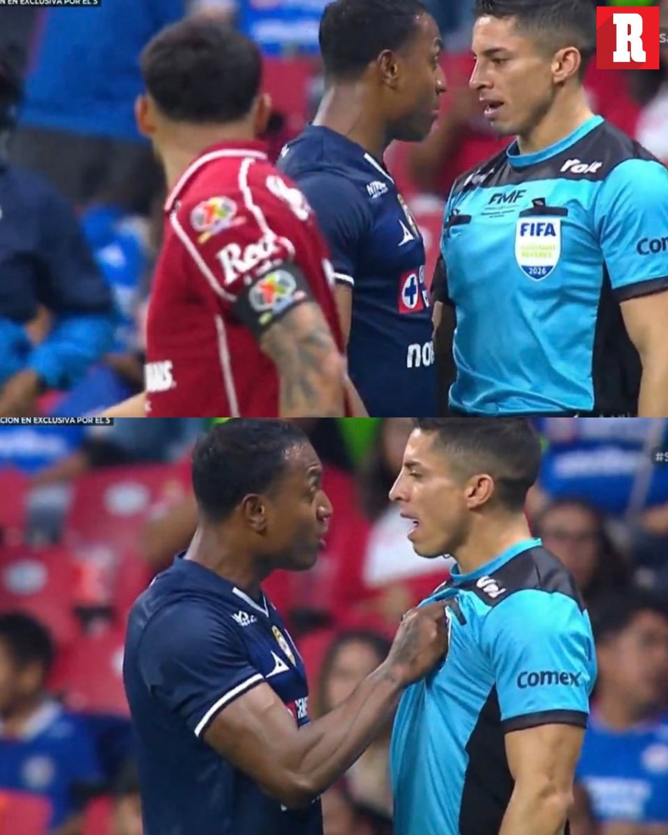 record_mexico's tweet photo. ¡ATENCIÓN CON ESTO! 😳🔥

Willer Ditta estaba tan caliente que encaró y empujó a el árbitro en pleno partido. https://t.co/giZhdQidxY
