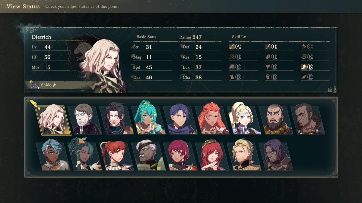 BlazeDragonET's tweet photo. House Lamine after Part 1 (1/3) #FireEmblem #FireEmblemFortunesWeave https://t.co/b0fjgDaINz