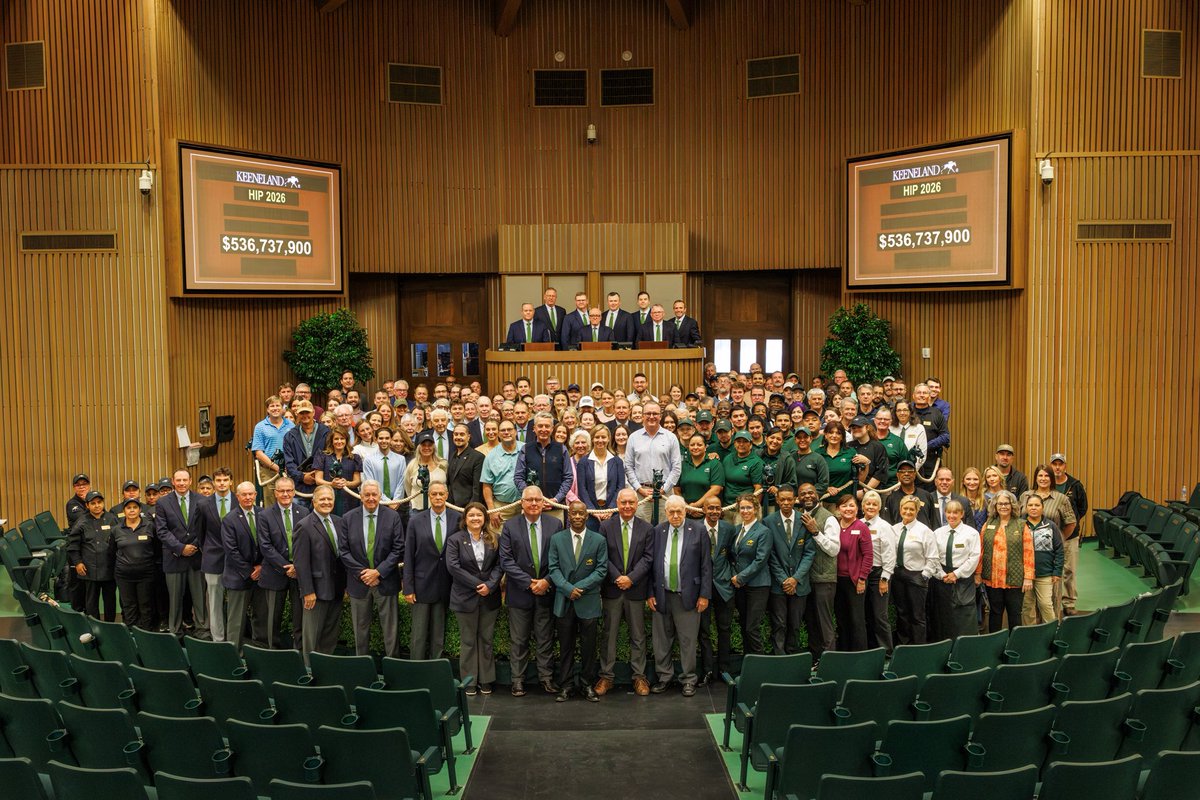 keenelandsales's tweet photo. Together, we made history once again.
To our buyers, sellers, and everyone who makes September what it is: Thank you! https://t.co/anfcdAqoxn