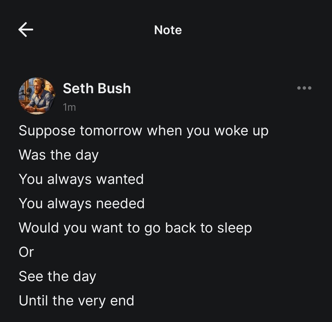 SethBush12's tweet photo. #millennials #poetry #tomorrow https://t.co/0pf2AWwGSB