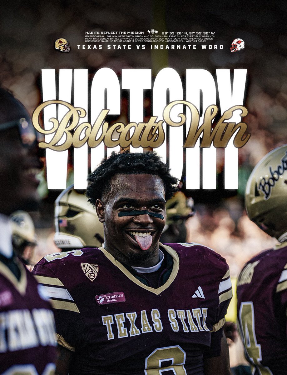 TXSTATEFOOTBALL's tweet photo. ATE ‘EM UP https://t.co/aoAee8jVEz
