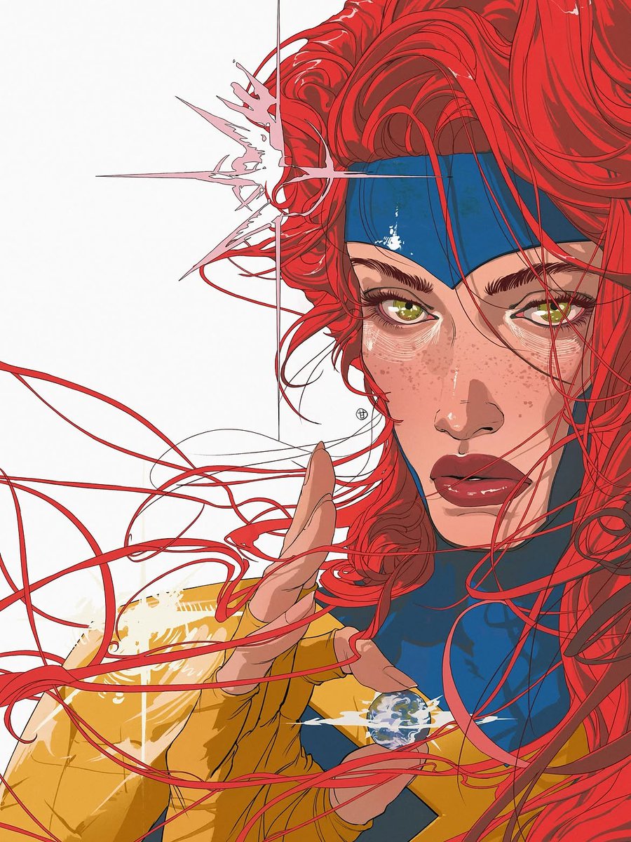 Norellas_'s tweet photo. mingyi gan finally released the textos and good quality version of this jean grey cover we really won https://t.co/2K0BuhEKng