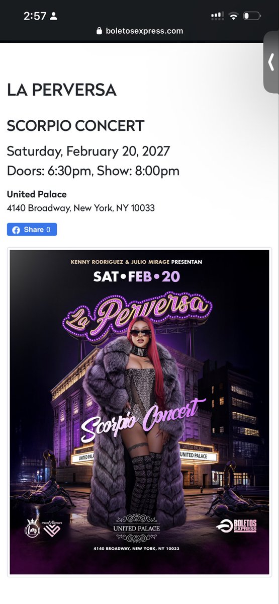 carlenisg22's tweet photo. 🚨 Atención: se viene una noche para recordar. 💜🔥🦂 #laperversa #teamperver #unitedpalace https://t.co/ge2oKaVG0K