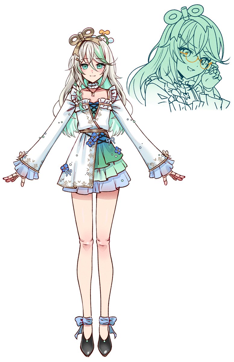 ceesaltmalt's tweet photo. My guess for Cece's new outfit!! I can't wait to see what it ends up being 💚 #CasualCece #Immergination https://t.co/sj6aWXiRub