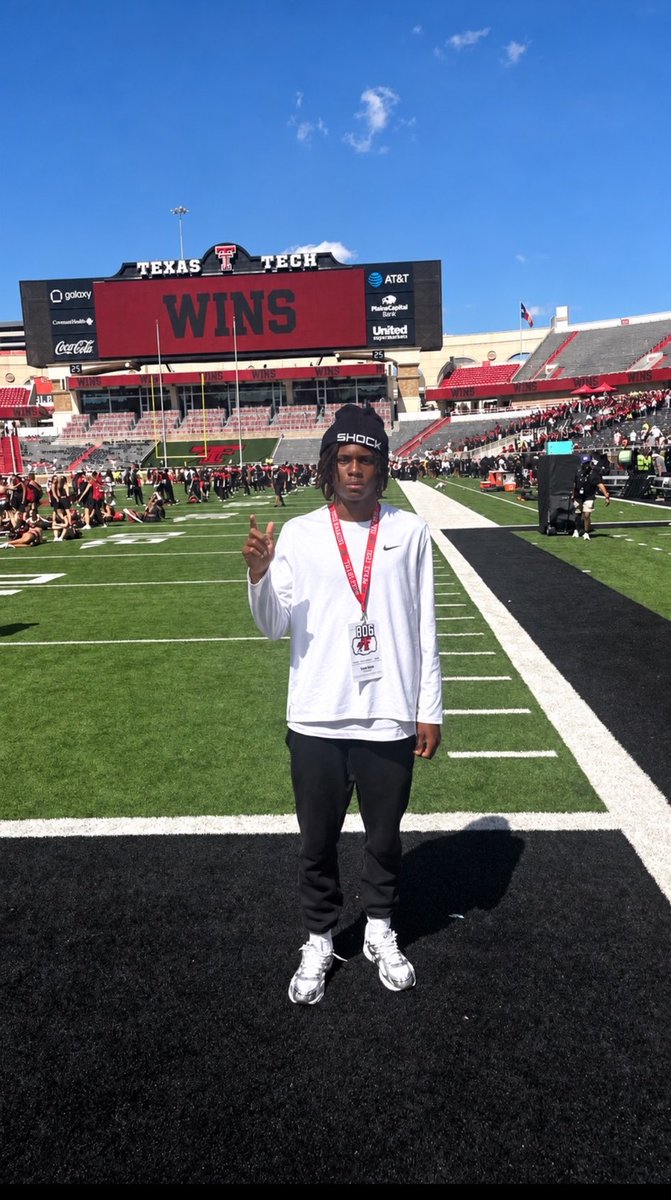 SBInsiderHQ's tweet photo. RECRUIT REACTION | Vahn Malvo 

2028 DB | Lewisville, TX

“It was a great experience. I really enjoyed the game and getting to experience Lubbock. I appreciate Tech having me out!”

- @VahnM6 https://t.co/jrEFOW6goq