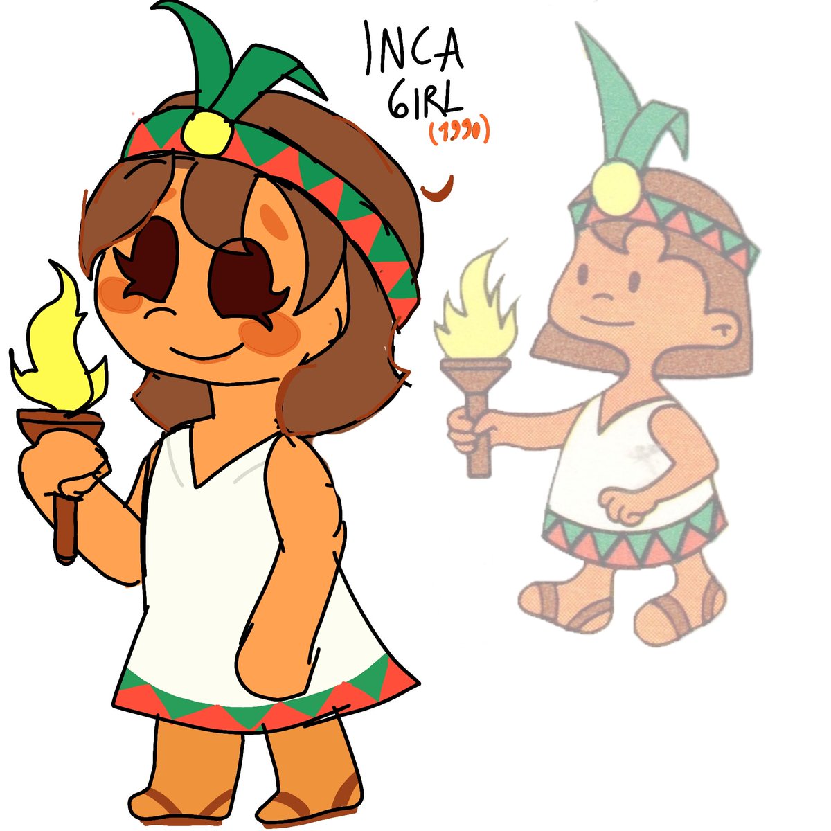 _Starleezy__'s tweet photo. Inca girl... 🇵🇪🌱
#mascotverse https://t.co/wCmlJ9LOd6