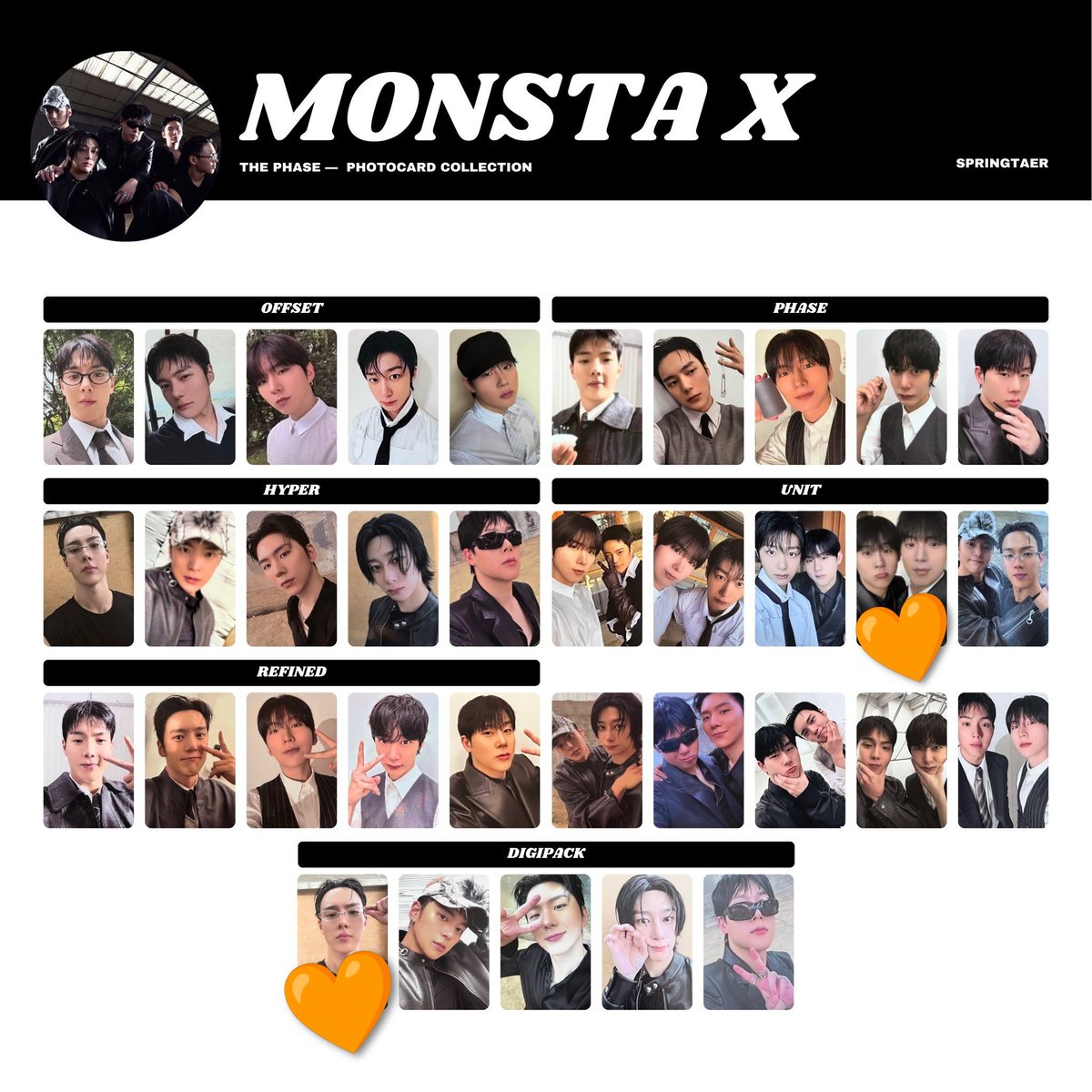 pyoctm03's tweet photo. MONSTA X  The Phase
郵送交換お願いします

譲 ヒョンウォン
      ジュホン×キヒョン
求 同種 🧡
      ショヌ
      ショヌ×ジュホン https://t.co/aBg1XLjYnW
