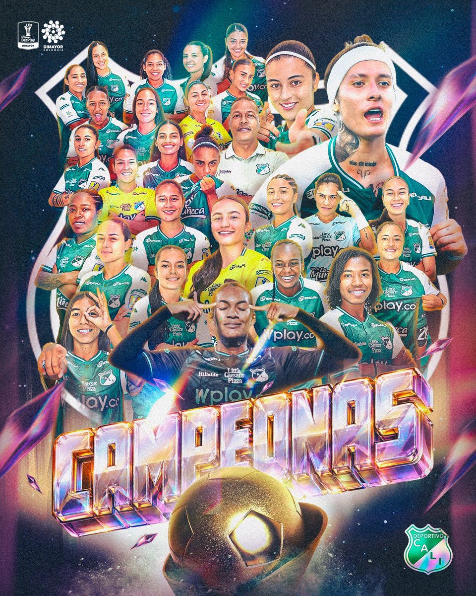 ZonaLibreDeHumo's tweet photo. ¡DEPORTIVO CALI  TRICAMPEÓN! @CaliFemenino vence 4x2 a @LeonasSantaFe en Palmaseca (Global 7x4) y se proclama Campeón de la Liga Femenina 2026, alcanzando su tercer titulo consecutivo (2024, 2025 y 2026).

@CaliFemenino alcanza su Cuarta Estrella en la Liga Femenina. https://t.co/CRH6umxWSl