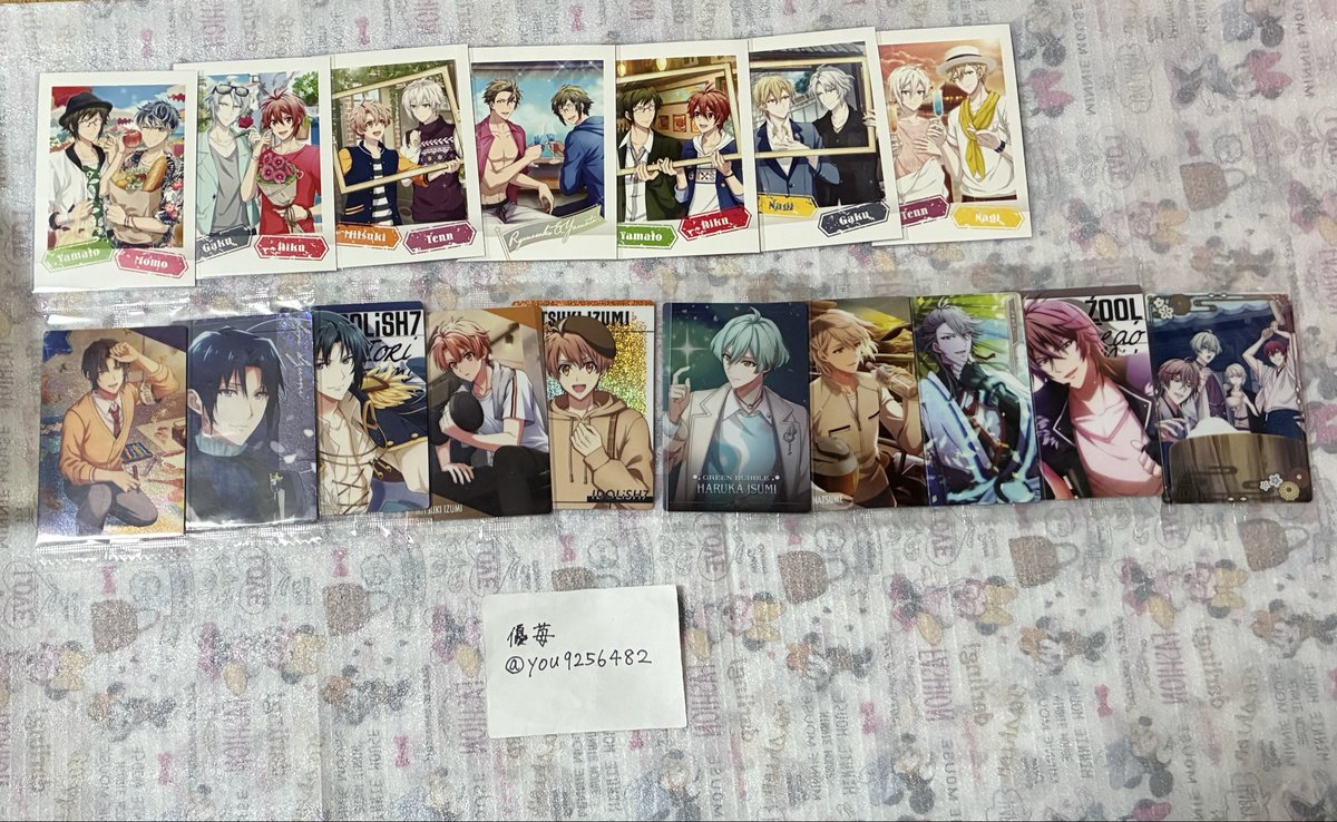 you9256482's tweet photo. 【交換 譲渡】アイドリッシュセブン アイナナ ぱしゃこれ メタルカード ウエハース

譲→一織 大和 三月 壮五 ナギ 陸 楽 天 百 千 悠 巳波 虎於

求→20円/枚＋送料

郵送希望。
なるべくキャラ毎での優先。
1~4枚までは梱包費（＋20円）いただきます。
引用元にお声がけください。 https://t.co/BfP4ZezO3s