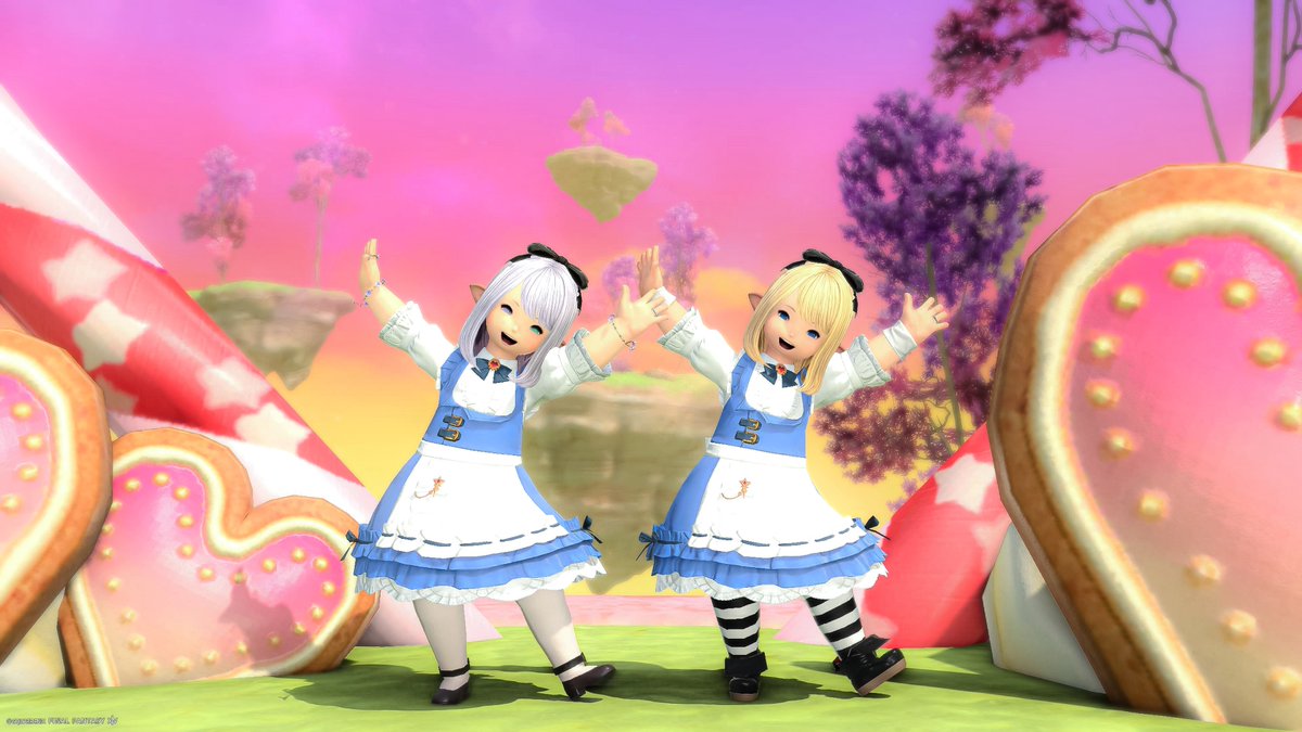 Ayue_game's tweet photo. ❥❥ᴳᴼᴼᴰ ᴹᴼᴿᴺᴵᴺᴳ໒꒱⋆ﾟ

昨日プリムちゃんにお久しぶり会いに行って、おすすめコーデ教えてもらいました✨️
やはりララちゃんはアリスとかとっても似合う...！( *´艸`)♡
ありがとう〜！またゆっくり遊ぼうね🫶

#FF14SS #ララフェル https://t.co/96fb9ybUKe