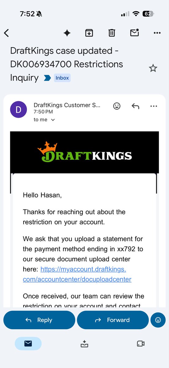 hasanbhuj's tweet photo. @DK_Assist What does this even mean? I’m just trying to withdraw my money https://t.co/VvQq9Qn2lk