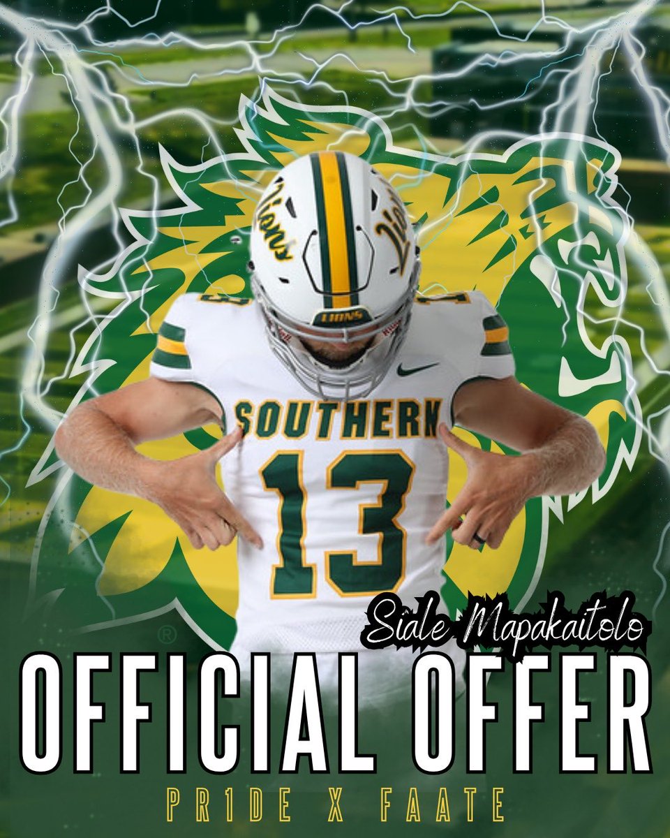 CharlieHussle09's tweet photo. 🦁 BLESSED TO RECEIVE AN OFFER! 🦁

I’m excited to announce that I have received an official offer from Missouri Southern State University!

Thank you to Coach @JoaquinTapusoa and the entire @MSSULionsFB staff for believing in me and giving me this opportunity.

#AGTG #MSSU #GoLions #PrideXFaate #ClassOf2027 #RecruitMe