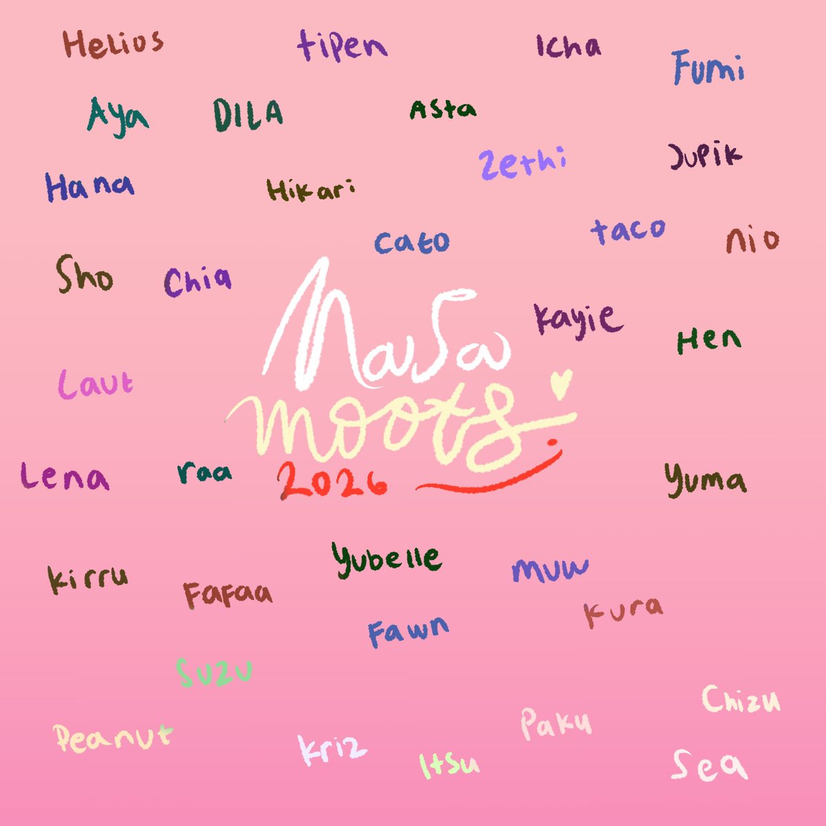 Flyshineey's tweet photo. 2026 ver<3 Thank You ya teman teman yang sudah mau ku tulis namanya disini🧚‍♀️👑 https://t.co/FjFuBiSejF