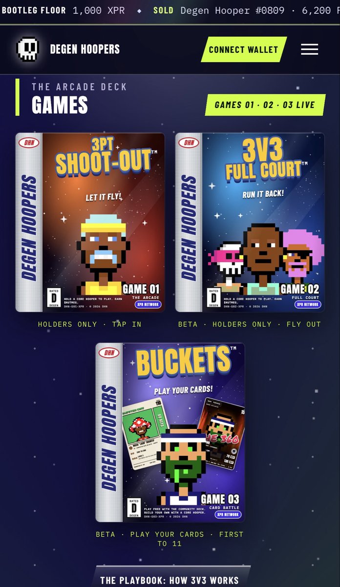DegenHoopers's tweet photo. Degen Hoopers “Buckets” TCG Beta is now live! 🌰🏀🪣

Earning $NUTMEG &amp; scoreboard battles coming next to the TCG. NFTs &amp; memes on @XPRNetwork $XPR ⚛️

Check it out now on:
https://t.co/zs8YSQm99r https://t.co/TyY3KTtJer