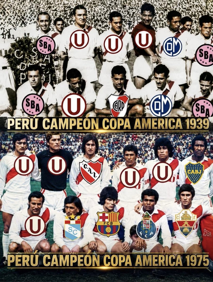 TrincheroDNorte's tweet photo. Las 2 veces que Perú alcanzó la gloria lo hizo con predominancia de jugadores CREMAS en sus filas y ninguno de los cabros bi descendidos. 

No es coincidencia ni es gratuito. La mentalidad crema siempre ayudó a que la selección llegue al éxito. 

Después del 75 es que llegan la sarta de CAGONES a la selección dejándonos eliminados en España 82 en fase de grupos con Camerún y Polonia, y esos mismos cagones no clasificaron para México 86. 

Gareca, en su momento largó de la selección a Farfán, Advíncula, Pizarro, Zambrano, y trajo en reemplazo a los Edison Flores, Miguel Trauco (antes de cagonizarse), Aldo Corzo, Andy Polo o el Mudo Rodríguez. Con esa gente logramos la clasificación al mundial. Luego del éxito trajo nuevamente a Farfán, Zambrano y Advíncula. ¿Resultado? Eliminados de fase de grupos con Dinamarca, Australia y Francia y ni clasificamos al mundial del 2022. 

Son solo datos no opiniones. Recuperemos la mística crema, mandemos a la mierda a los cagones y que Perú pueda competir decentemente.
