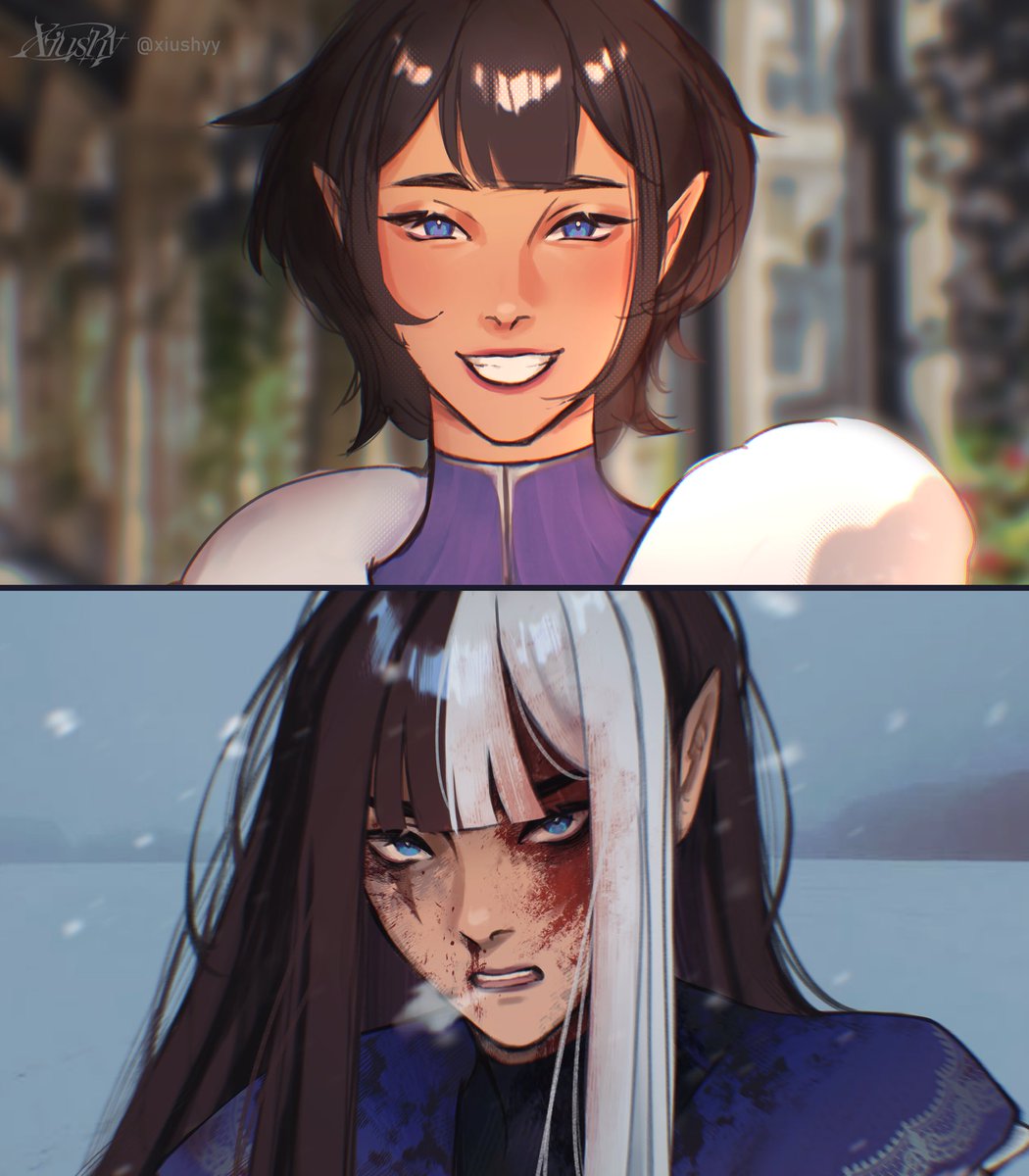 xiushyy's tweet photo. “Oh, you look so different…” #oc #ocart https://t.co/ZTPBMqKM3S
