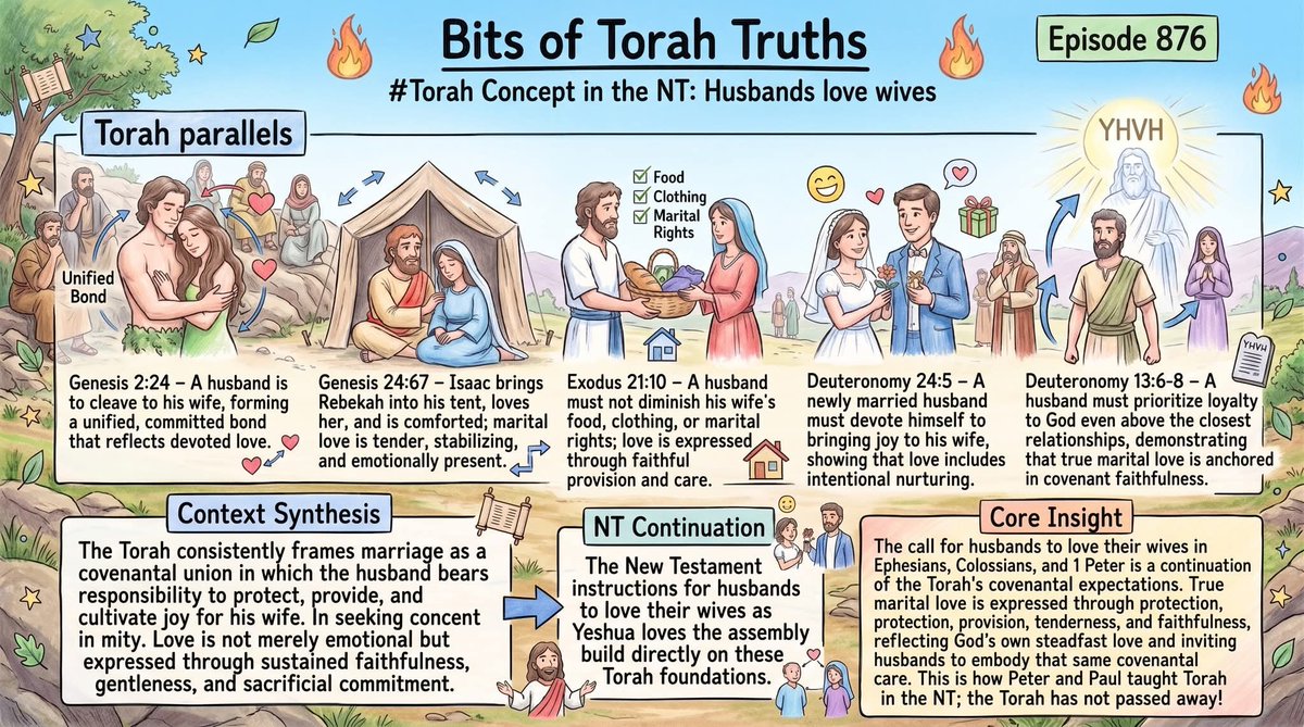 MATSATI's tweet photo. ⚙️ Bits of Torah Truths – #Torah (https://t.co/ZReTGVQySY) Concept in the NT: Husbands love wives – Episode 876 ⚙️
#torahwisdom #torahtruth #torahforlife #HusbandLoveWife
https://t.co/SYg6nfVL28
https://t.co/80ah5qSbMi
✅ Remember: Click "Like" on YouTube https://t.co/j31dEi4xvK