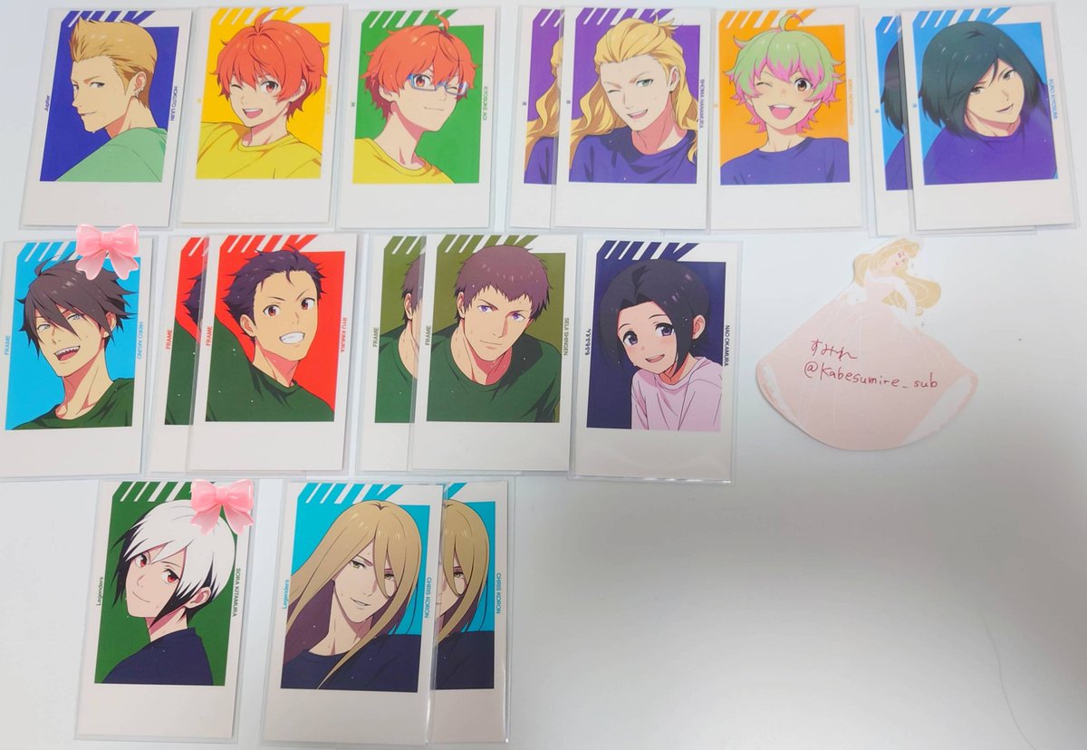 kabesumire_sub's tweet photo. 【交換・譲渡】
SideM FiFS
インスタントフォト風カード / フォトカ

◯譲
①表情
・箔：英雄②、悠介、直央
・Ｎ：北斗、悠介、享介、翔真②、キリオ、九郎②、英雄、龍②、信玄②、直央、想楽、クリス②

②白
・箔：キリオ
・Ｎ：北斗、悠介、英雄、信玄、直央、雨彦

●求
冬馬
or 定価＋送料
↓ https://t.co/hyPwWwfYwe