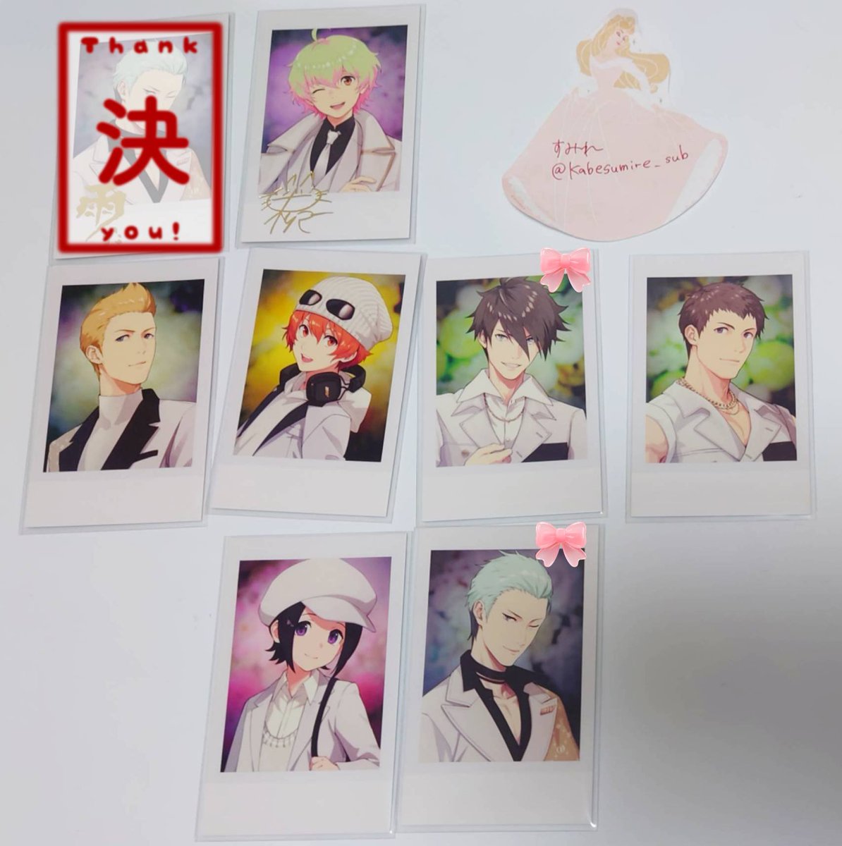 kabesumire_sub's tweet photo. 【交換・譲渡】
SideM FiFS
インスタントフォト風カード / フォトカ

◯譲
①表情
・箔：英雄②、悠介、直央
・Ｎ：北斗、悠介、享介、翔真②、キリオ、九郎②、英雄、龍②、信玄②、直央、想楽、クリス②

②白
・箔：キリオ
・Ｎ：北斗、悠介、英雄、信玄、直央、雨彦

●求
冬馬
or 定価＋送料
↓ https://t.co/hyPwWwfYwe