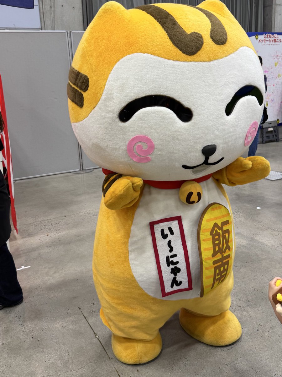 kym0096's tweet photo. しまねっこちゃんにも会えました
久しぶりのいーにゃん
なぜかひとりで座っていたシュールなしんじょうくん
＃しまねっこまつり2026 https://t.co/xF5v6w9VxH