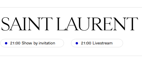antongoantongo's tweet photo. 📢 SAINT LAURENT – Women's S/S 2027

The Saint Laurent show in Paris will be livestreamed on Sep 29.

🇫🇷 Paris: Sep 29, 9 PM
🇰🇷 KST: Sep 30, 4 AM
🇺🇸 PDT: Sep 29, 12 PM

Where to watch (based on past seasons, subject to change):
• https://t.co/tyenjGfpkW
• https://t.co/vvrL4lyTGO
• https://t.co/OutUxseLgj
• https://t.co/U8yoOVrDNk

#SaintLaurent #ysl #ANTON #앤톤 #アントン