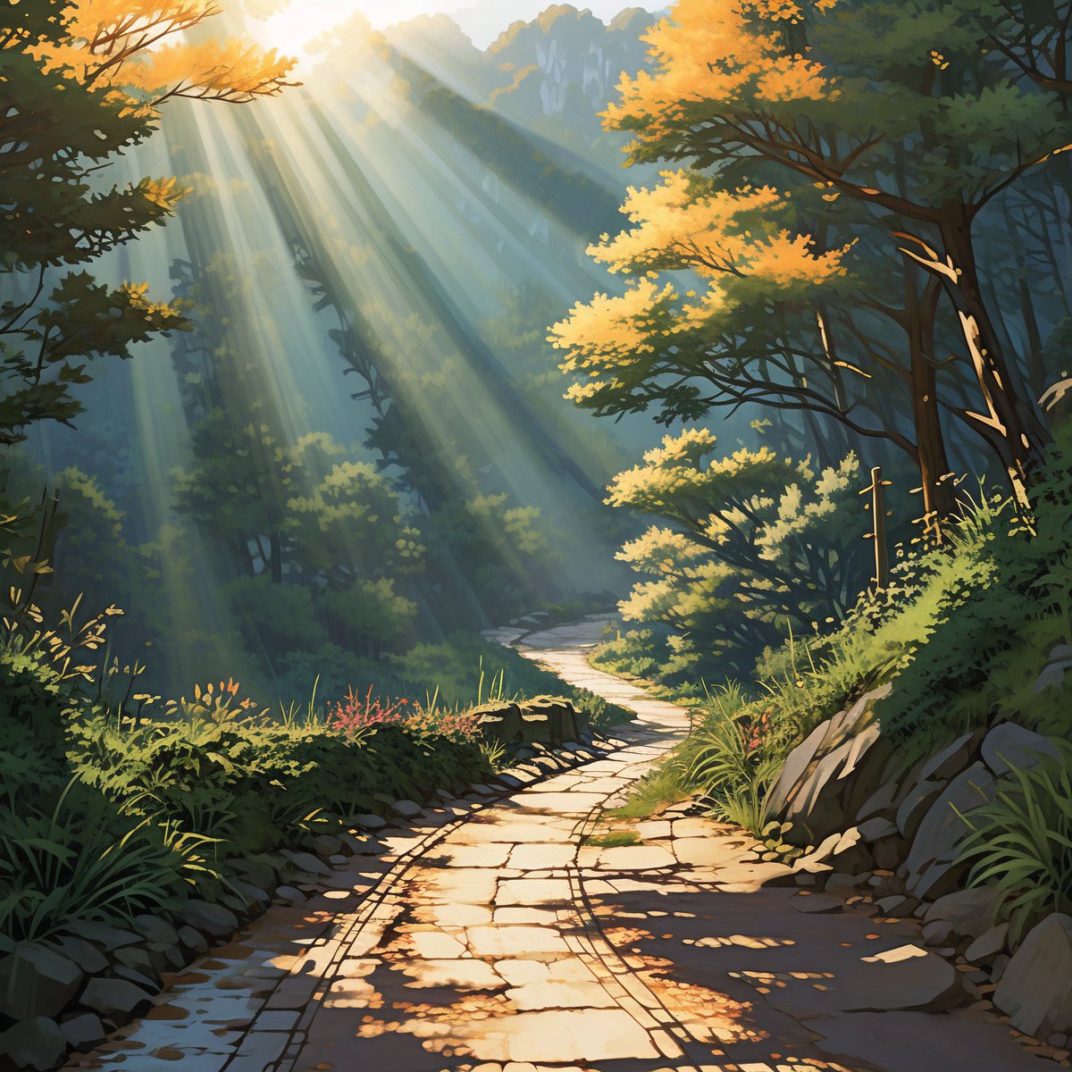 firerokuo's tweet photo. [Walking the quiet mountain path, I savored rich yak butter tea, while the soft sand drifted by and the distant prayer flags waved gently—small joys in every route of life.]， https://t.co/fvKBYaZx4U