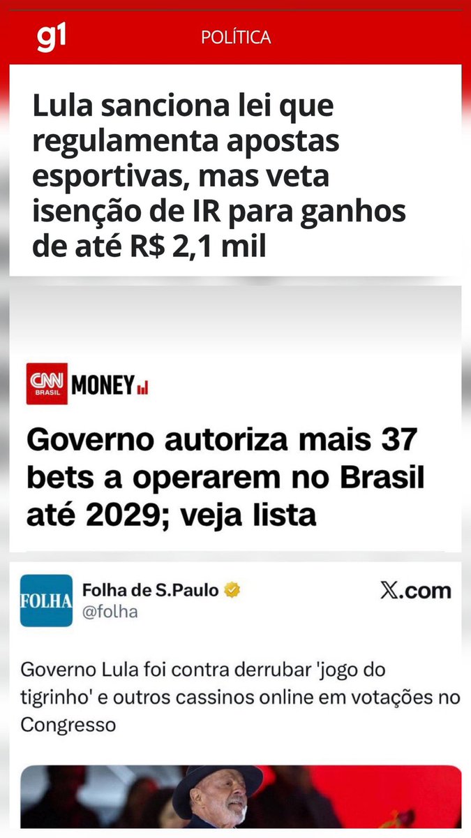 Edmundoback's tweet photo. @nicolassoueu @padilhando Lula é criminoso. No texto de regulamentação foi contra isentar imposto sobre apostador, foi contra proibir tigrinho, recebeu 15 bilhões em 2 anos. Nunca se preocupou com o povo. Foi tudo pelo dinheiro. Agora a conta chegou e ele viu que não fechava https://t.co/hRiIq4Tls4