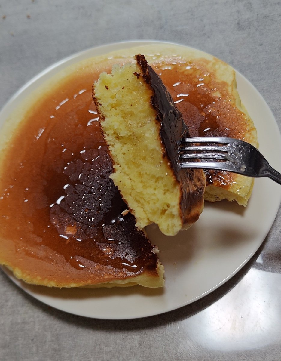 ASGHaru3's tweet photo. ホットケーキめっちゃ膨らんだｗ https://t.co/NRoa8BZw3q